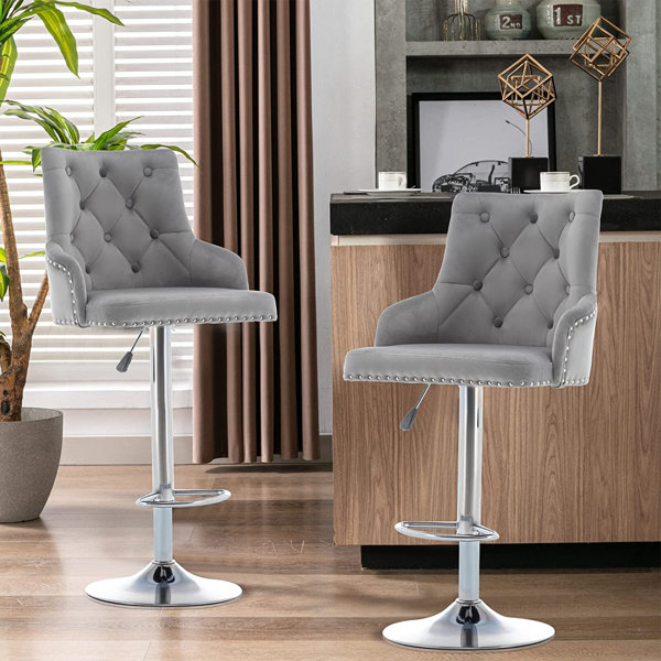 Wayfair upholstered on sale bar stools